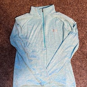Long sleeve 3 quarter zipper under armour shirt